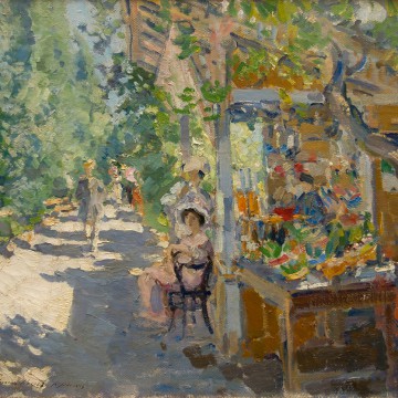 Константин Алексеевич КОРОВИН 1861 – 1939 КРЫМ. ФРУКТОВАЯ ЛАВКА. 1911 Холст, масло - 1 Константин Алексеевич КОРОВИН 1861 – 1939 КРЫМ. ФРУКТОВАЯ ЛАВКА. 1911 Холст, масло - фото - 1