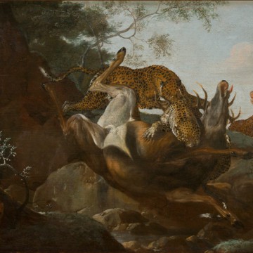 РУТХАРТ, Карл Андреас ГЕПАРДЫ, ТЕРЗАЮЩИЕ ОЛЕНЯ. 1670 - 1 РУТХАРТ, Карл Андреас ГЕПАРДЫ, ТЕРЗАЮЩИЕ ОЛЕНЯ. 1670 - фото - 1