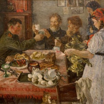 А.А. Пластов «Гость с фронта» - 1 А.А. Пластов «Гость с фронта» - фото - 1
