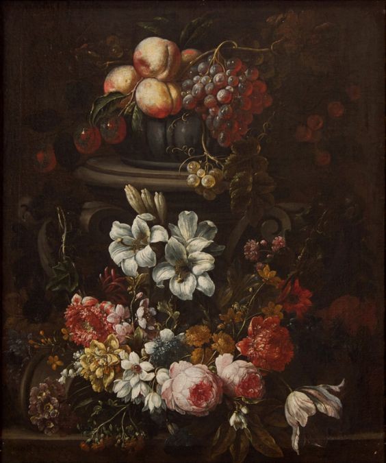 Гаспар Петер Вербрюгген Младший (1664-1730) Натюрморт с цветами - фото - 1